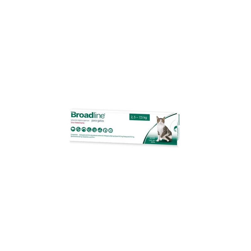 BOEHRINGER INGELHEIM - Broadline Pipeta - Gato 2.5 A 7.5kg - Antiparasitario
