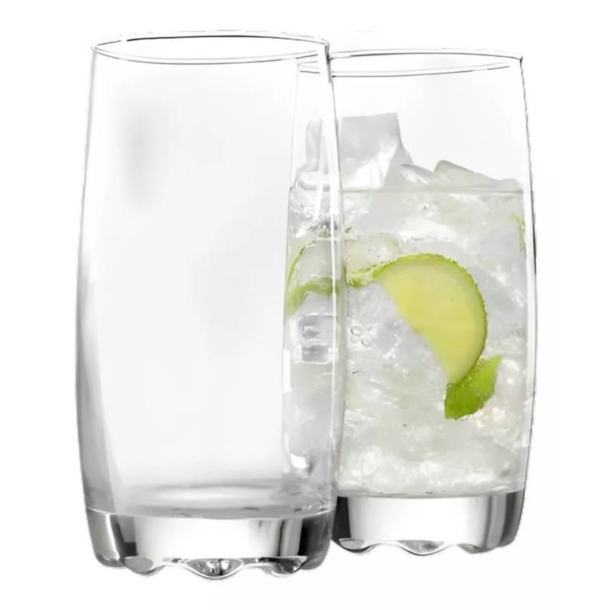 ALLEGRA - Set 6 Vasos Altos De Vidrio 390ml Mojitos Cocteles Bebidas