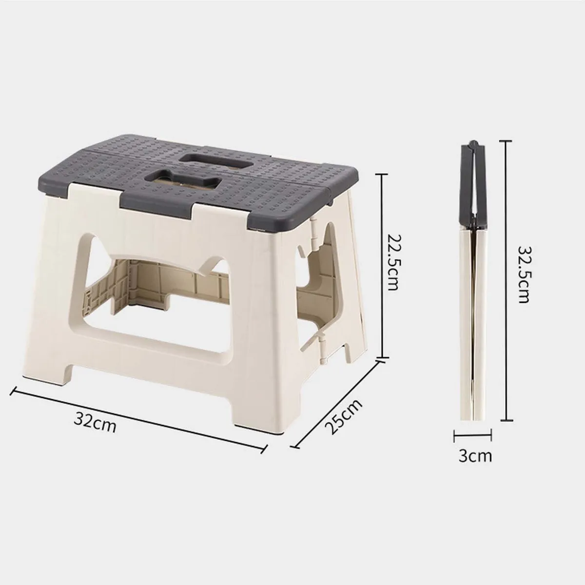 CRUSEC - Taburete Plegable Portátil Compacto Silla De Plastico