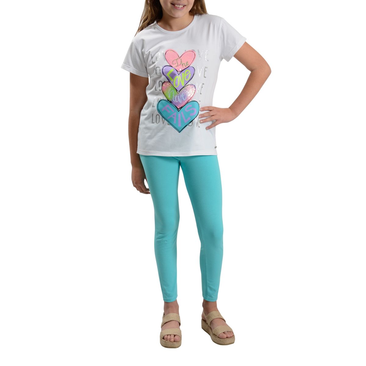 EXCEPTION - Conjunto Polera y Calza Niña Exception