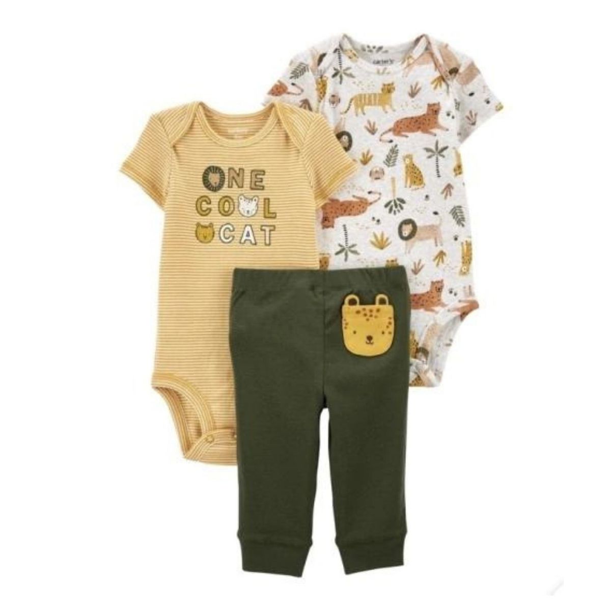 TEDMIMAK - Set 3 Piezas Cool Cat Tedmimak 100% Algodón