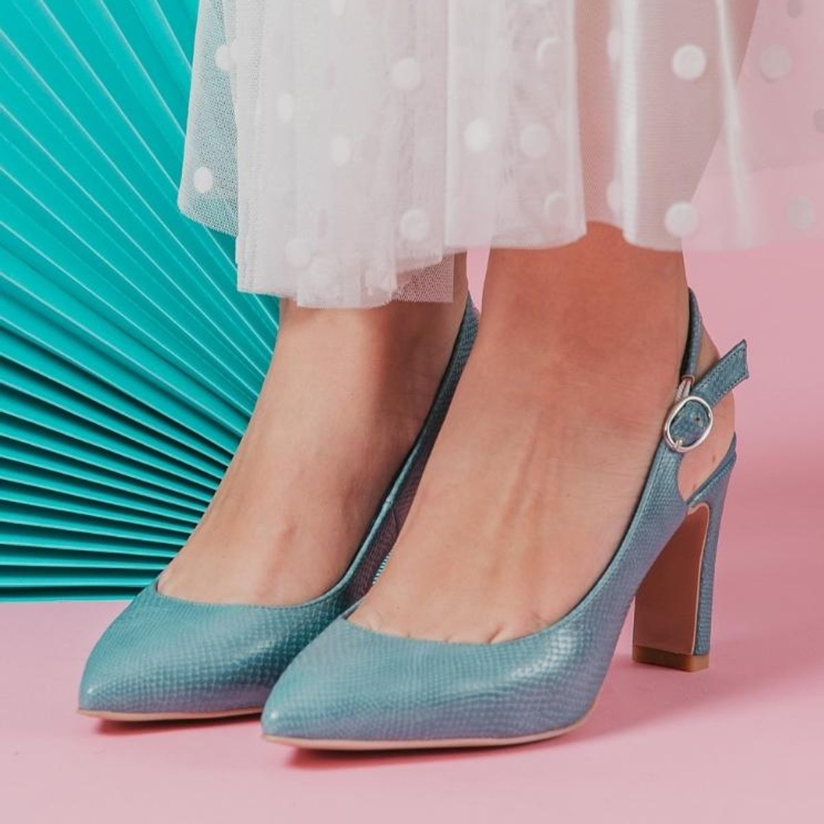 EDA MANZINI - Zapato Ecrin Azul EDA MANZINI