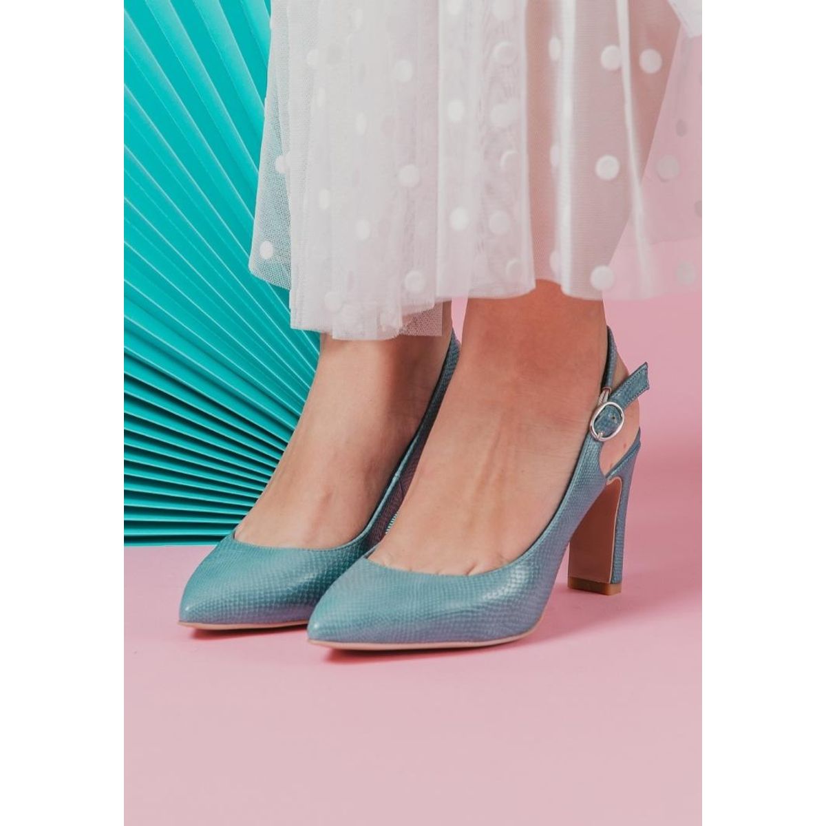 EDA MANZINI - Zapato Ecrin Azul EDA MANZINI