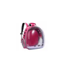 GENERICO - MOCHILA BOLSO TRANSPORTES PERROS ROSADO Y PLATO