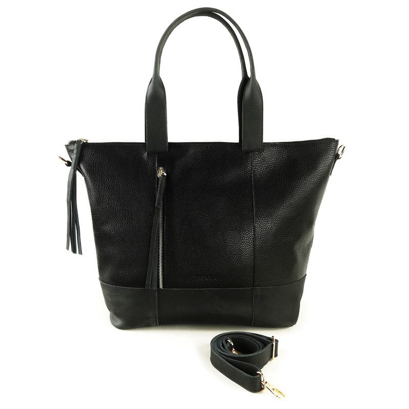 BRAVA - Cartera de cuero BRAVA modelo GABRIELA Negro
