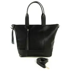 BRAVA - Cartera de cuero modelo GABRIELA Negro