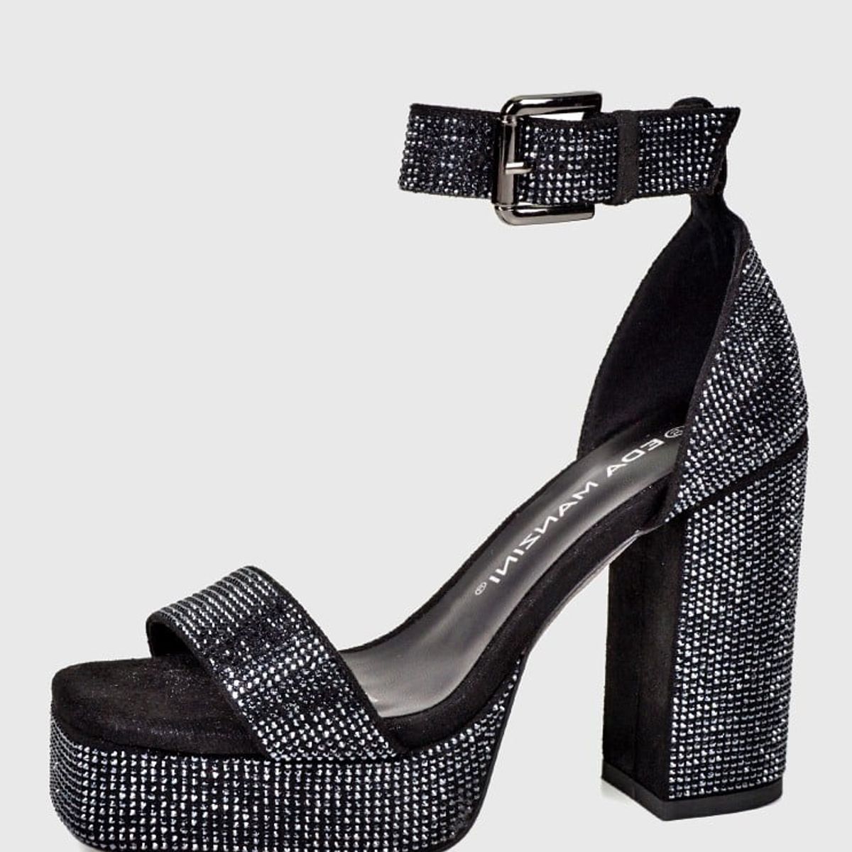 EDA MANZINI - Sandalia Badra Negro brillante EDA MANZINI