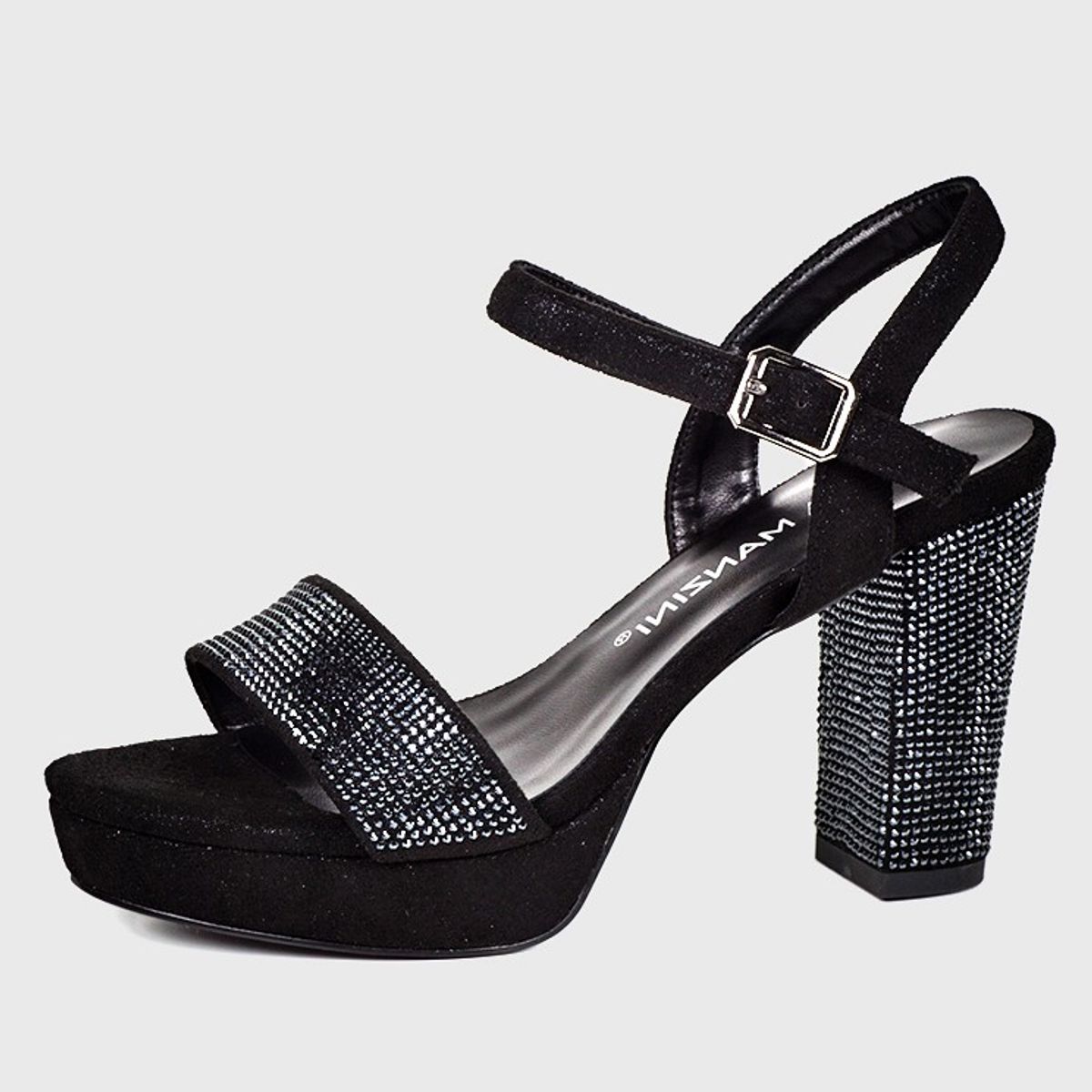 EDA MANZINI - Sandalia Alessa Negro brillante EDA MANZINI