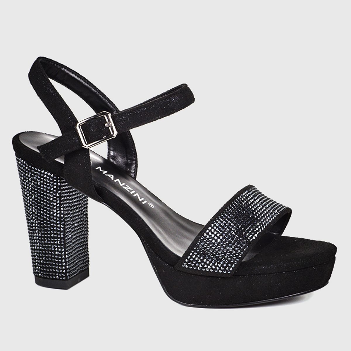 EDA MANZINI - Sandalia Alessa Negro brillante EDA MANZINI