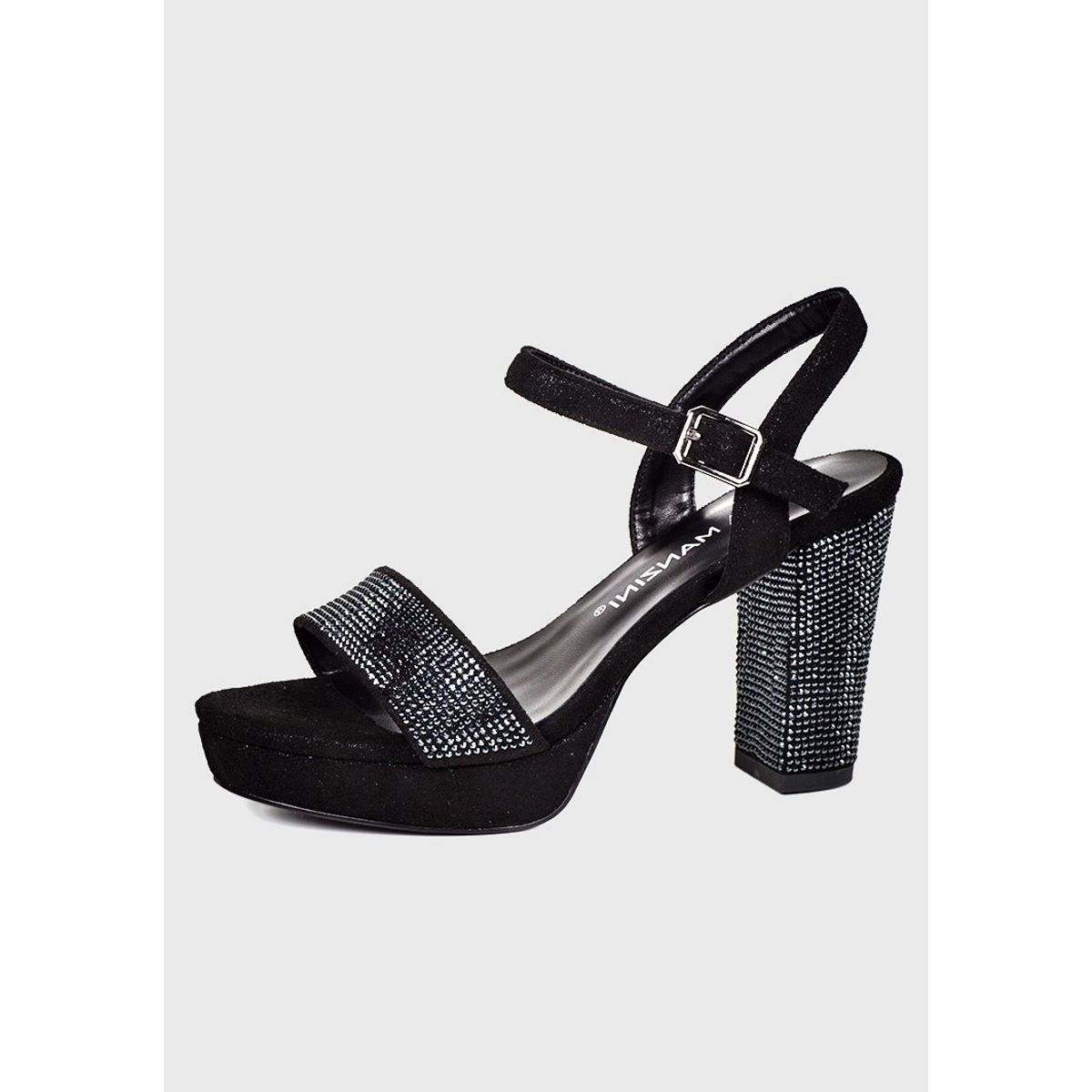 EDA MANZINI - Sandalia Alessa Negro brillante EDA MANZINI