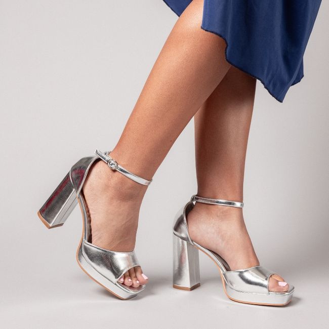 EDA MANZINI - Sandalia Ariadna Plateado EDA MANZINI