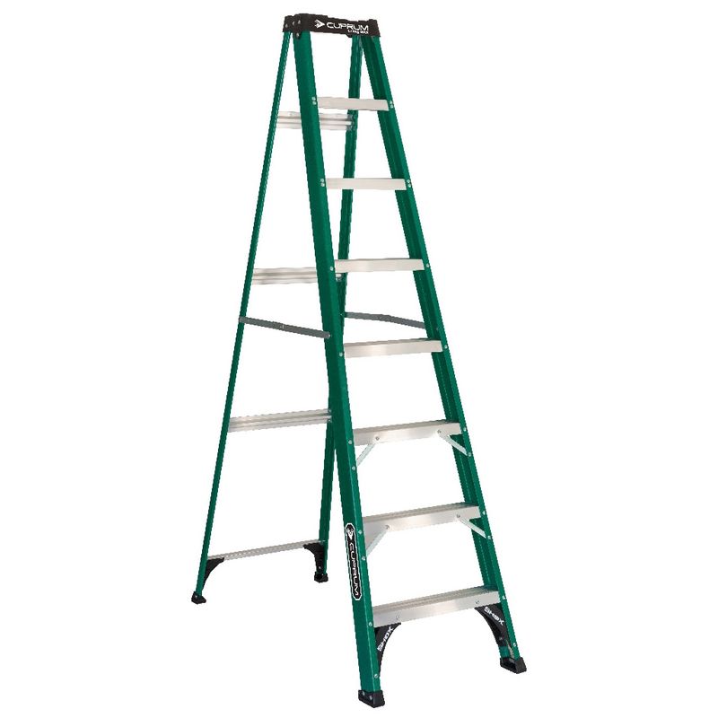 CUPRUM - Escalera Fibra De Vidrio Tijera 8 Peldaños Cuprum