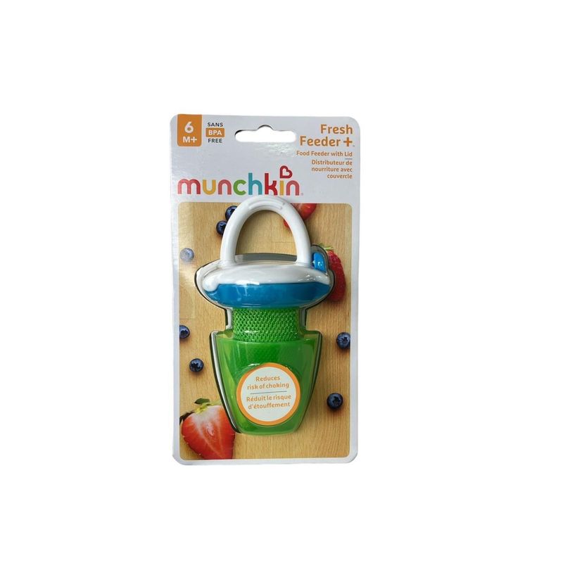 MUNCHKIN - Chupete Malla Con Tapa Para Alimentos Munchkin - Verde