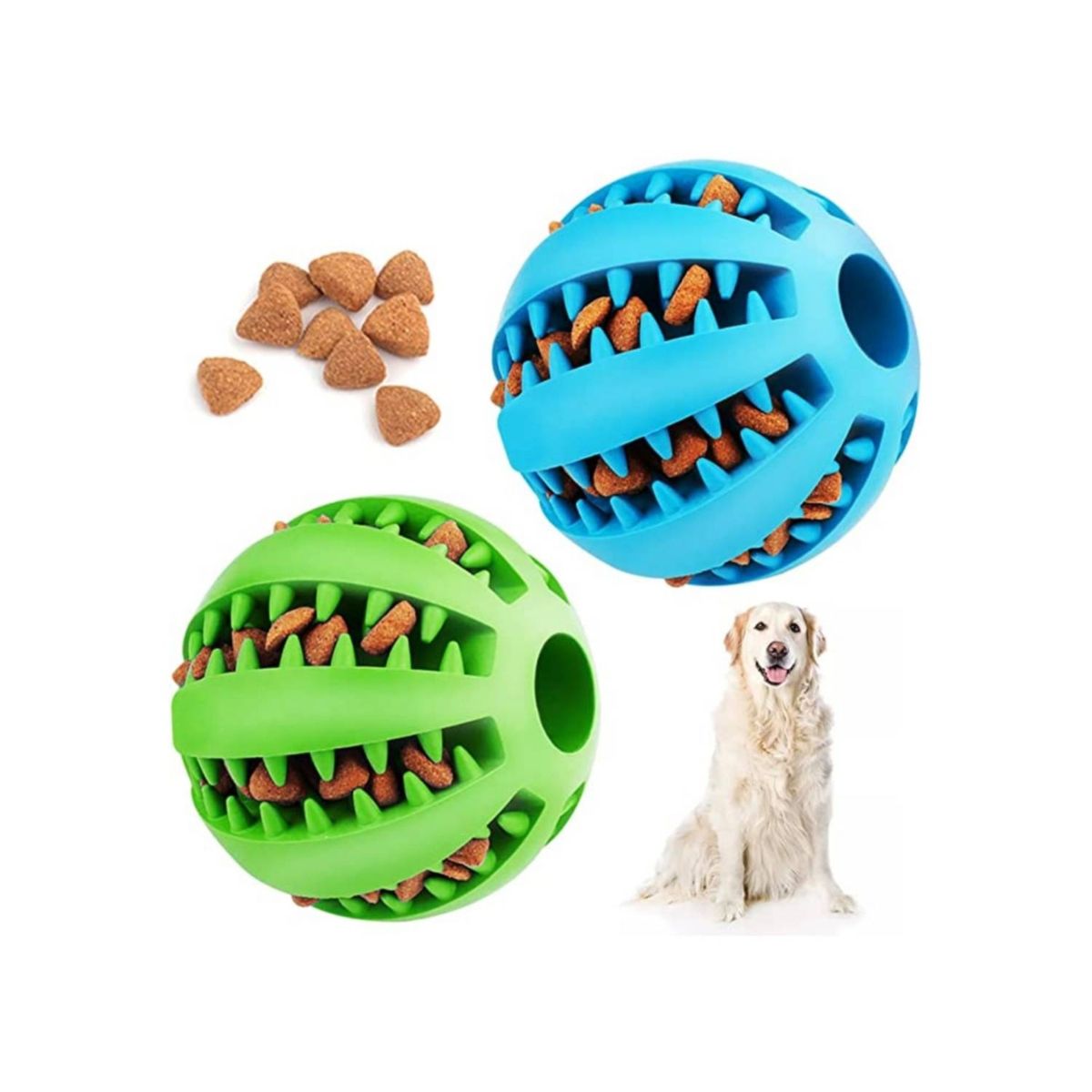 OEM - PELOTA INTERACTIVA Y LIMPIEZA DE DIENTES PARA PERROS