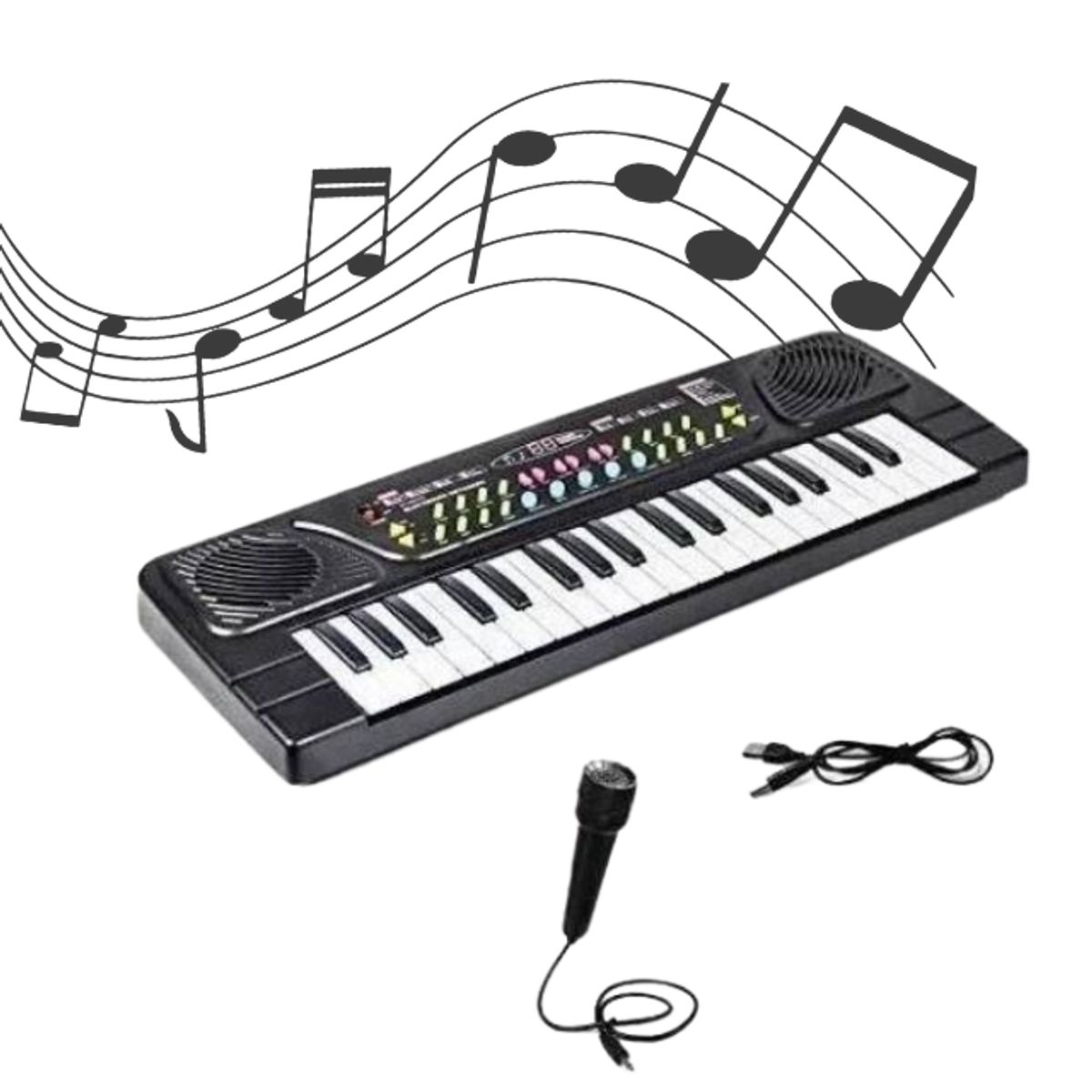 GENERICO - Teclado Musical Piano Con Microfono 37 Teclas.