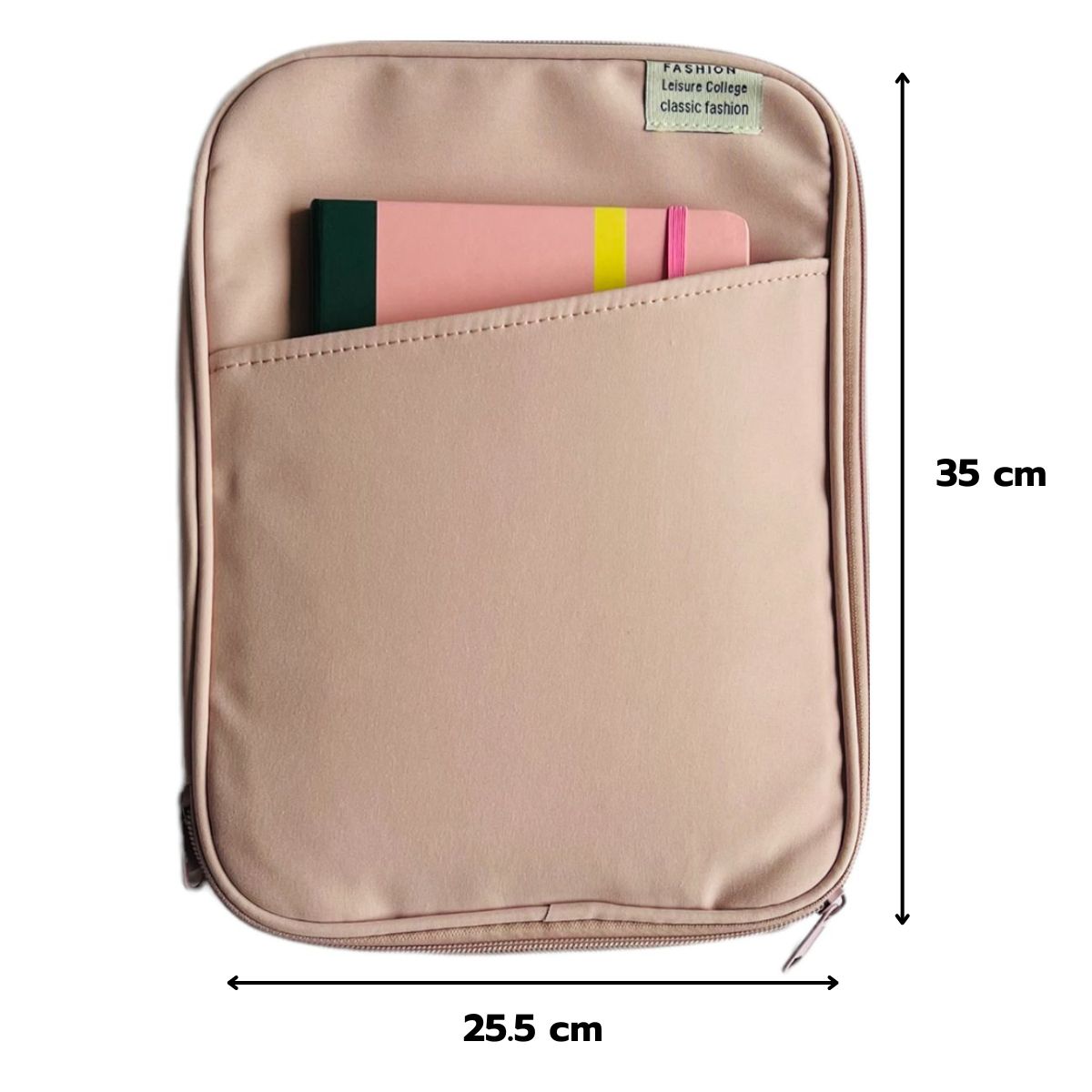 GENERICO - Bolso Multifuncional Para Tablet iPad Notebook 13 Pulgadas Rosado