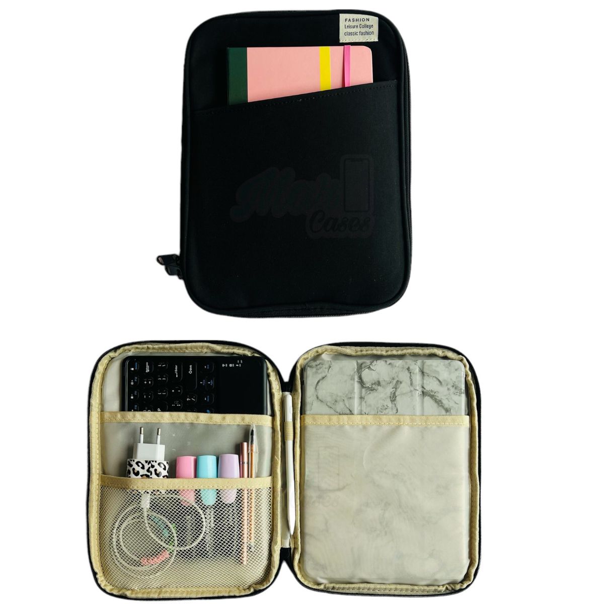 GENERICO - Funda Bolso Multifuncional Para Tablet iPad 11 Pulgadas Negro