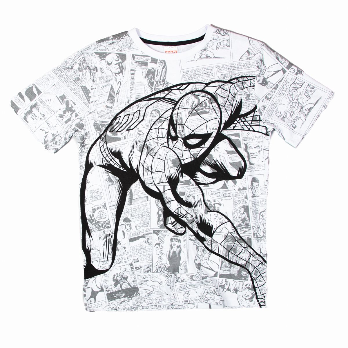 MARVEL - Polera Niño Spiderman Espalda Blanco Marvel