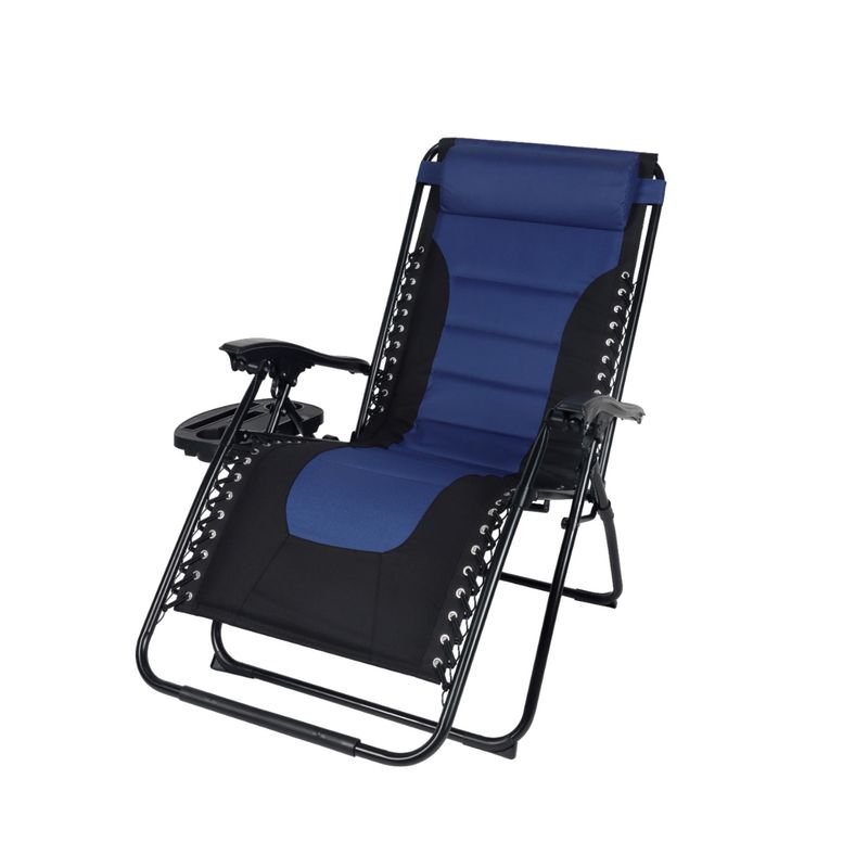 NOVAHUS - Reposera XL Acolchada Azul
