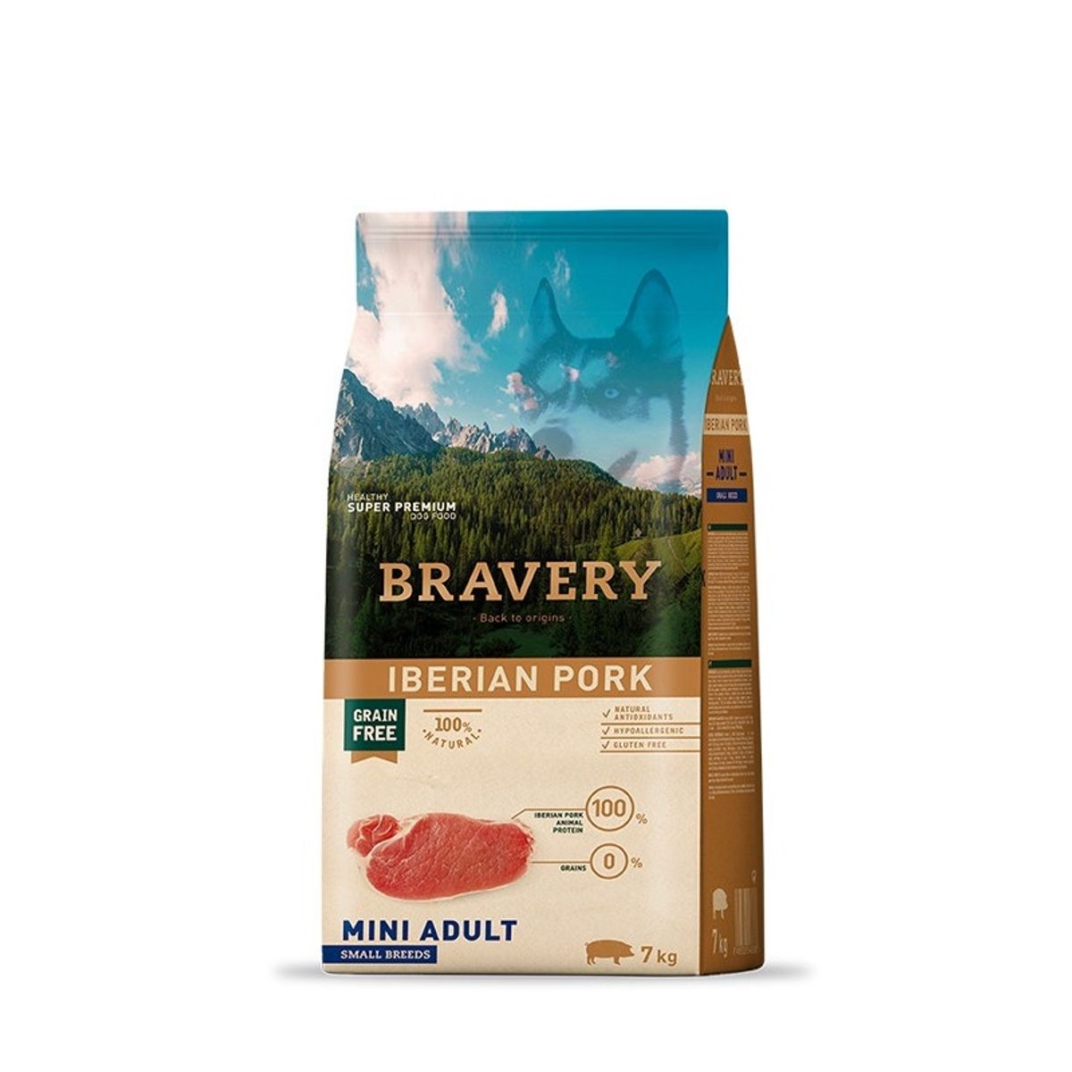 BRAVERY - Bravery Iberian Pork Mini Adult Small Breeds 7 kilos
