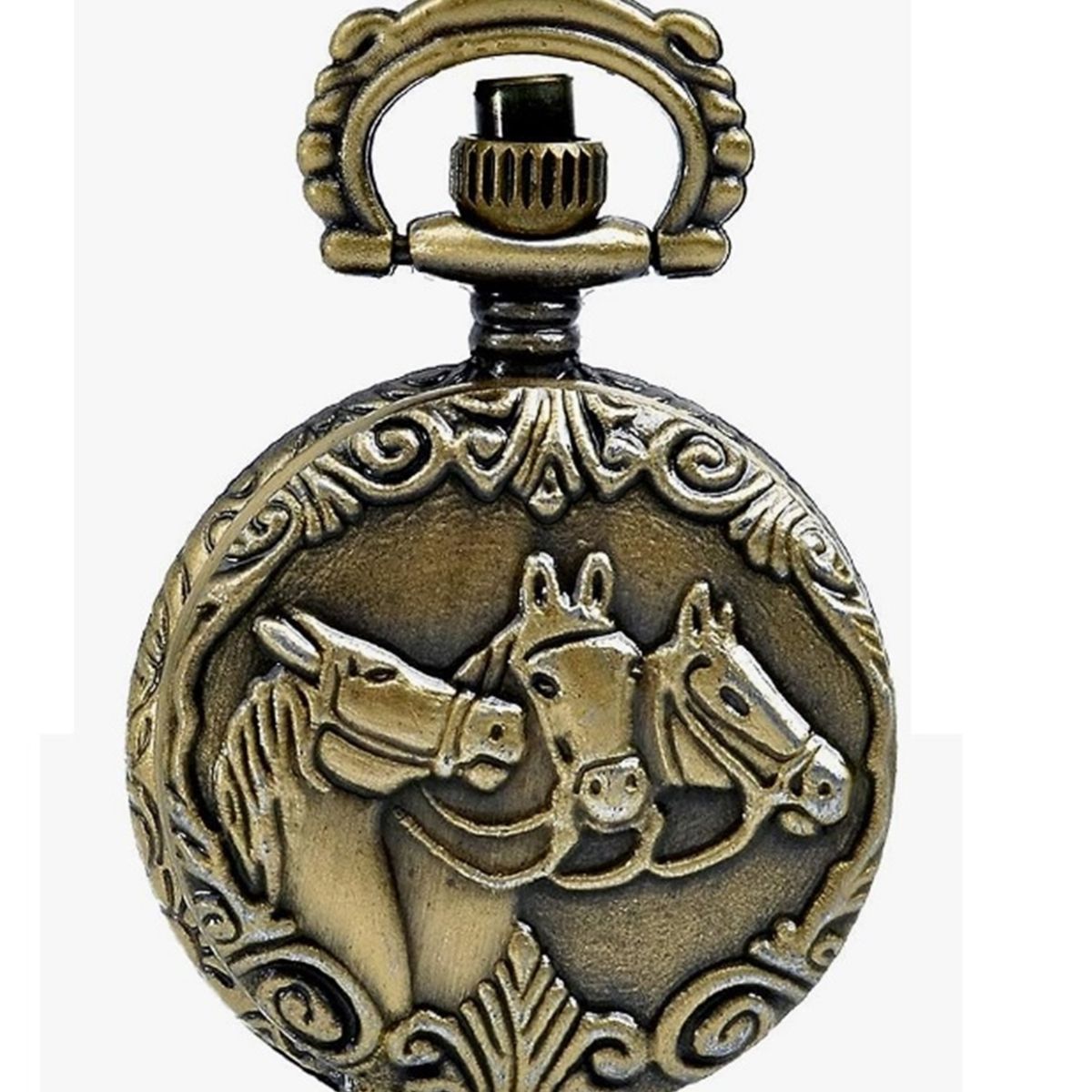 GENERICO - RELOJ DE BOLSILLO CABALLOS VINTAGE
