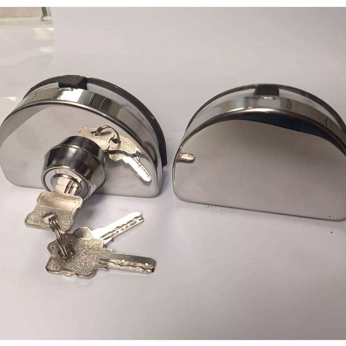 GENERICO - Cerradura Puerta Vidrio De 8 A 12mm De Vidrio A Vidrio S/key