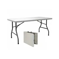 Mesa plegable 180x75x74 cm tipo maleta