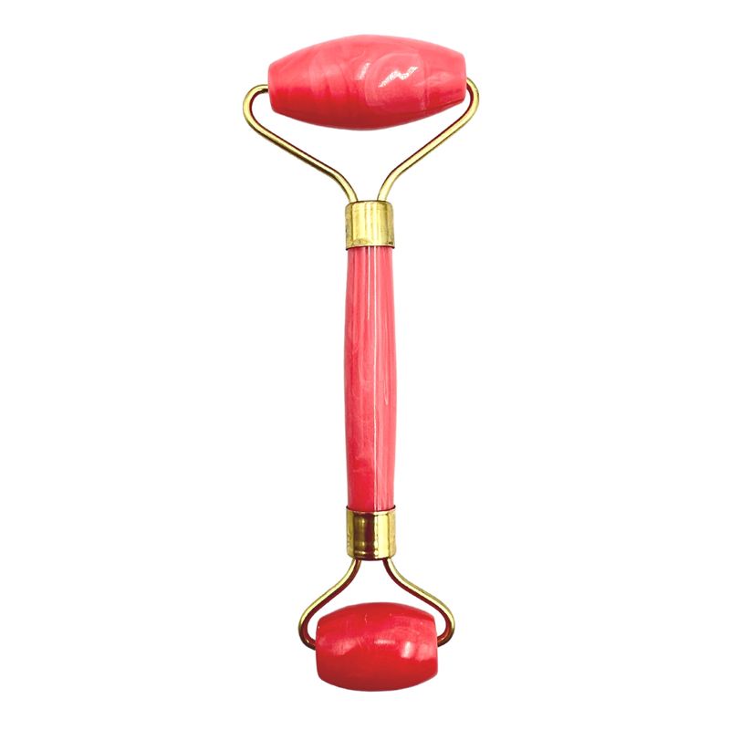 SANTU HOME & DECO - Rodillo Masaje Facial Masajeador Linfático Rosa