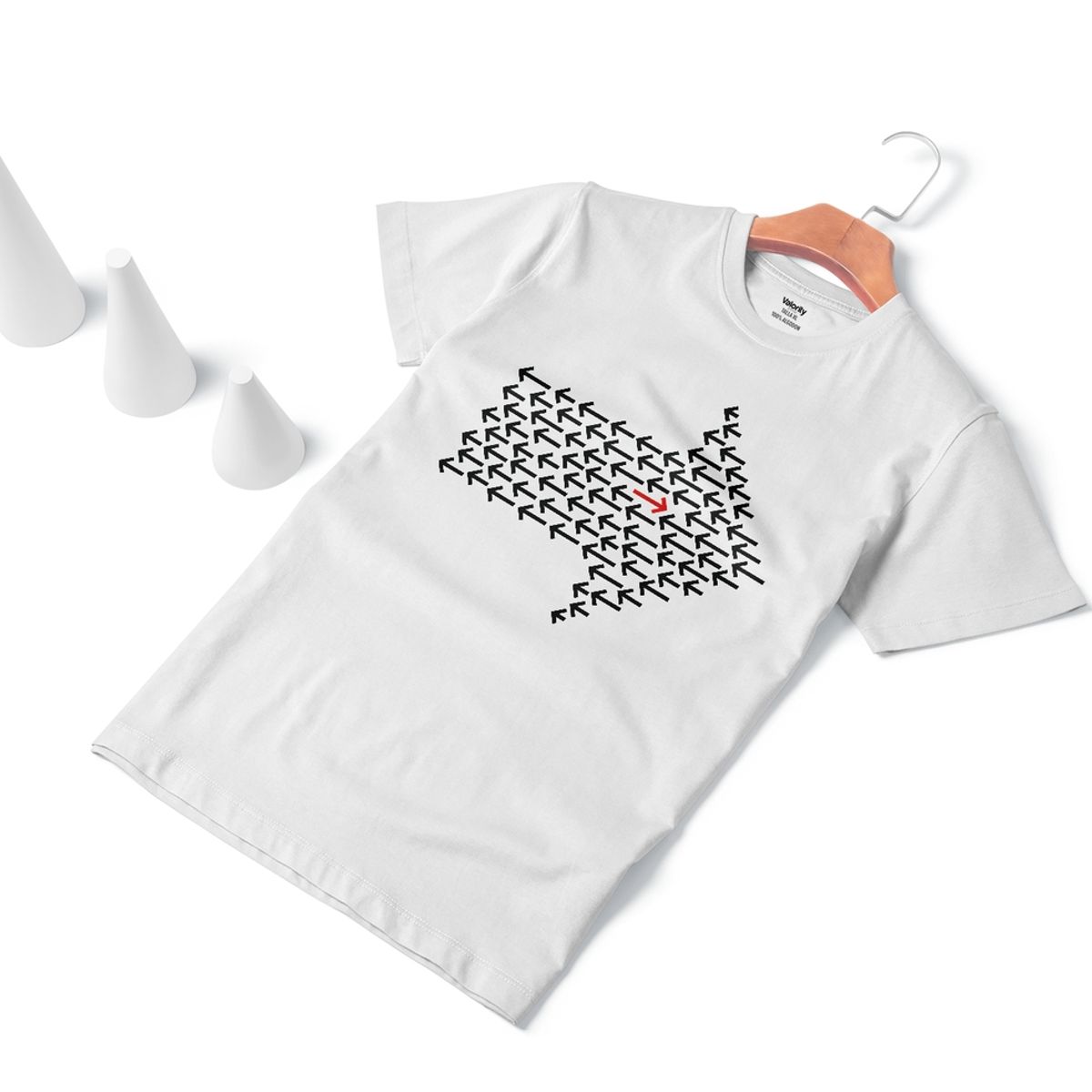 GENERICO - Polera Motivacional Flechas Blanca - Blanco