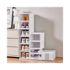 U BUY - 6 Cajas De Zapatos De Una Pieza Plegables Sin Instalación