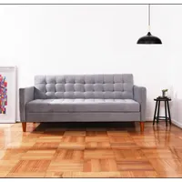 Futón Sofá Cama Genova Tela Velvet Gris