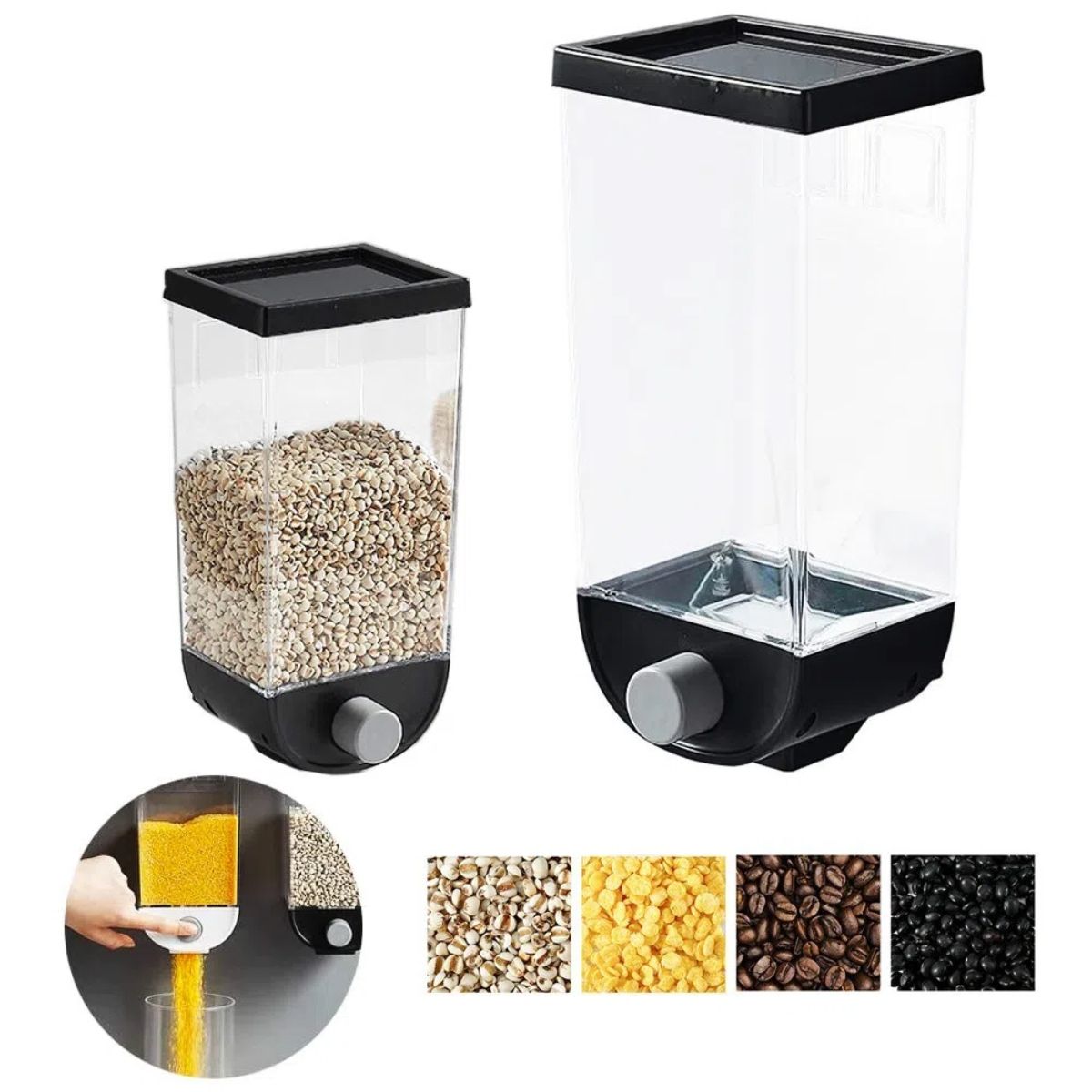 OEM - DISPENSADOR DOBLE DE CEREAL GRANOS FRUTOS SECOS 1,5 LITROS