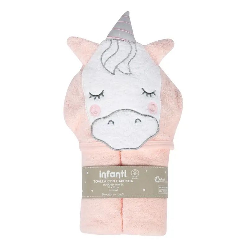 INFANTI - Toalla con Capucha para Bebé INFANTI Unicornio