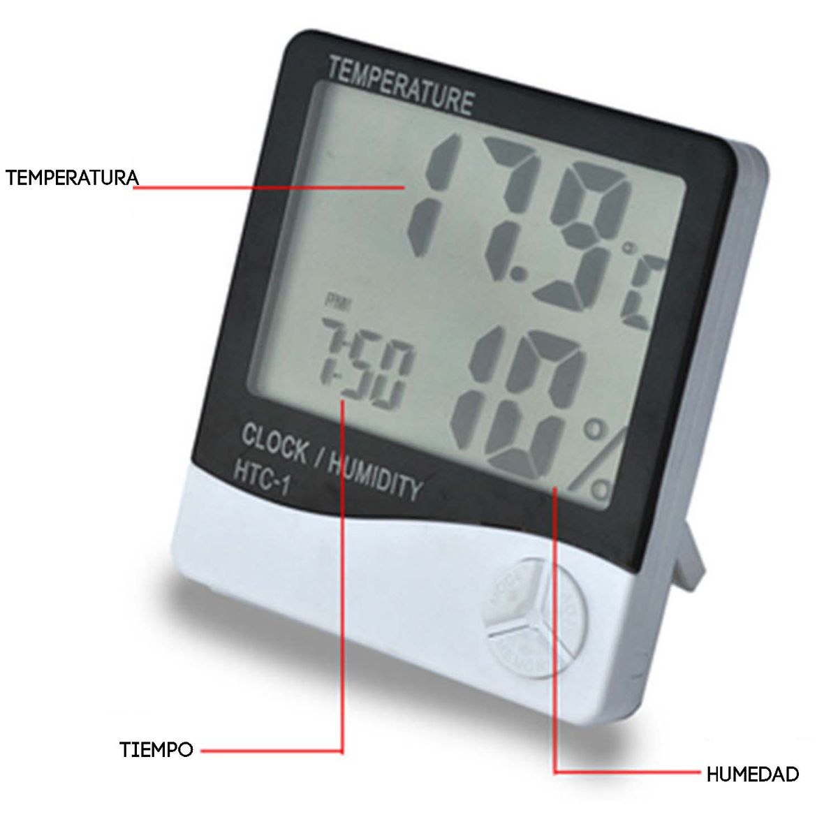 CRUSEC - Termometro De Interior Medidor De Humedad Y Temperatura