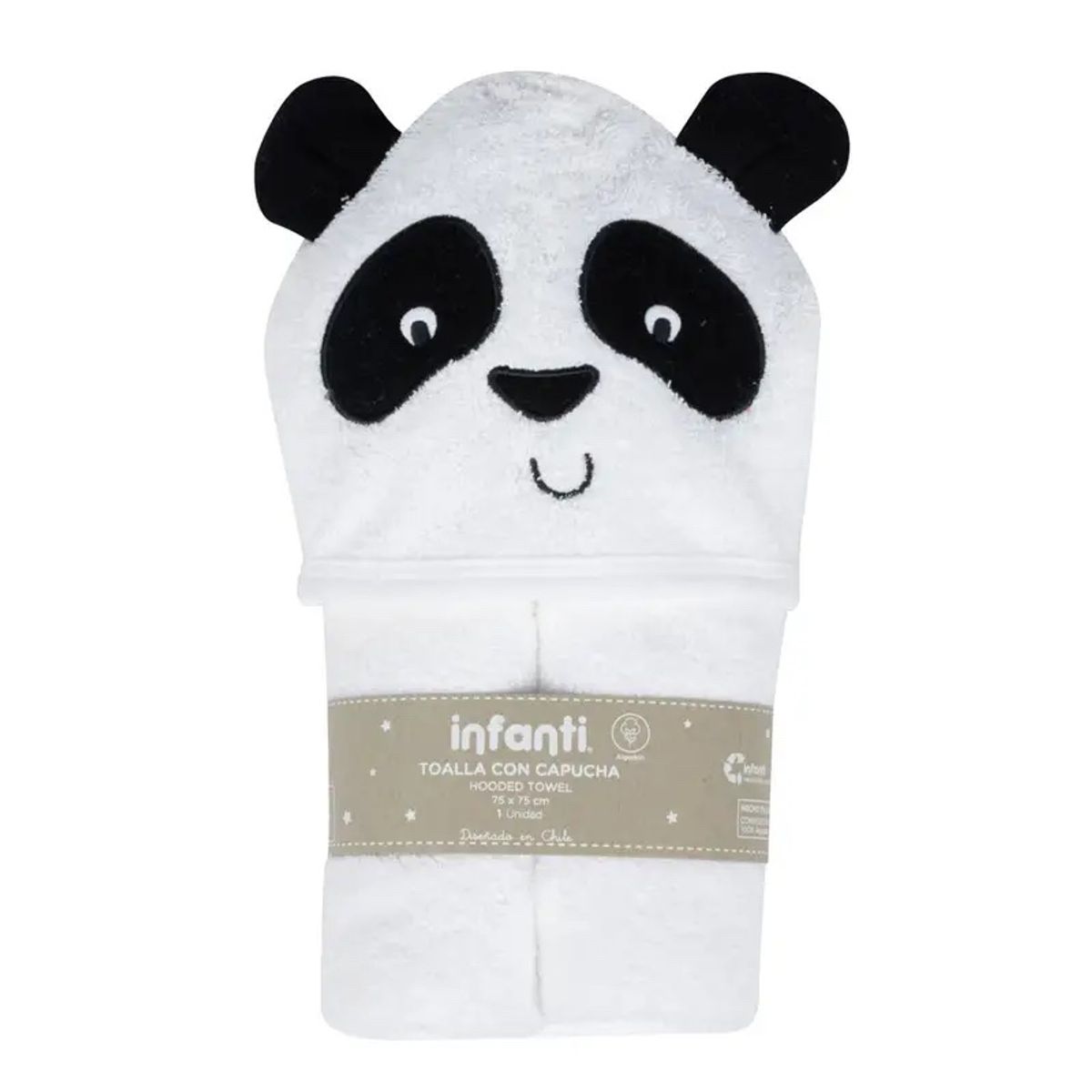 INFANTI - Toalla con Capucha para Bebé INFANTI Panda