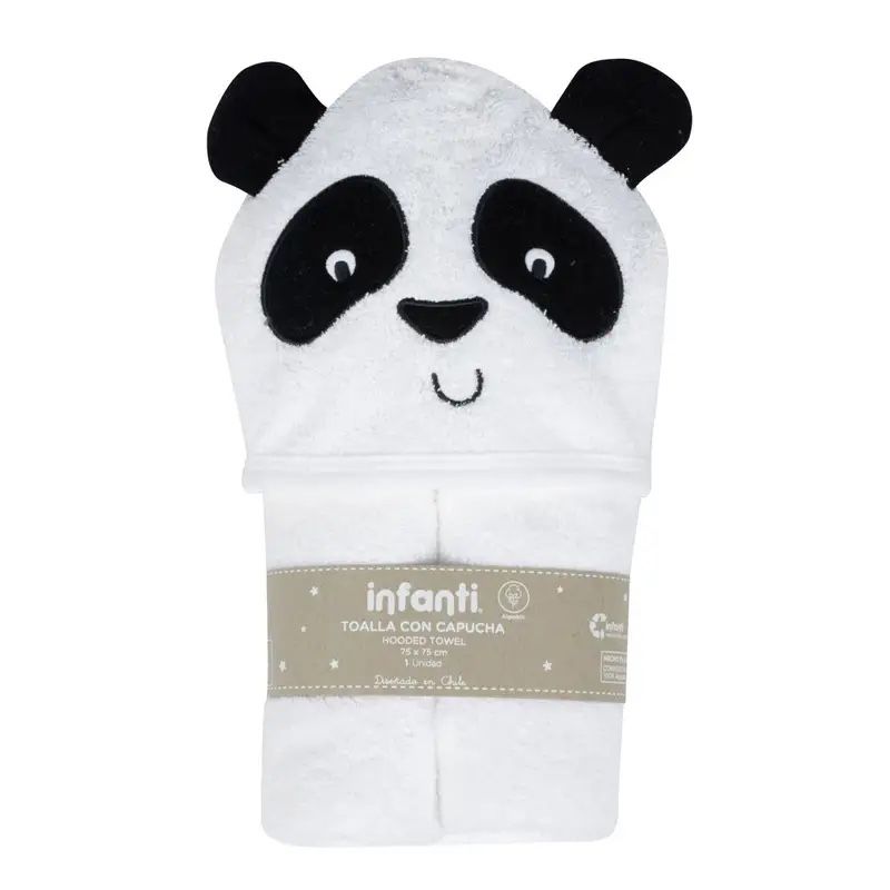 INFANTI - Toalla con Capucha para Bebé INFANTI Panda