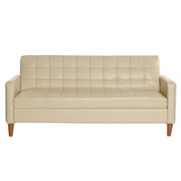 Futón Sofá Cama Genova PU Beige 3 Cuerpos