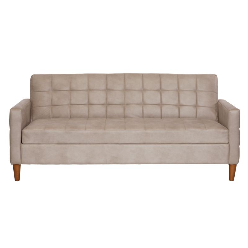 LATAM HOME - Futón Latam Home Genova 3 Cuerpos Cuero Kentucky Beige