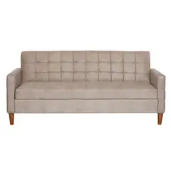LATAM HOME - Futón Genova 3 Cuerpos Cuero Kentucky Beige