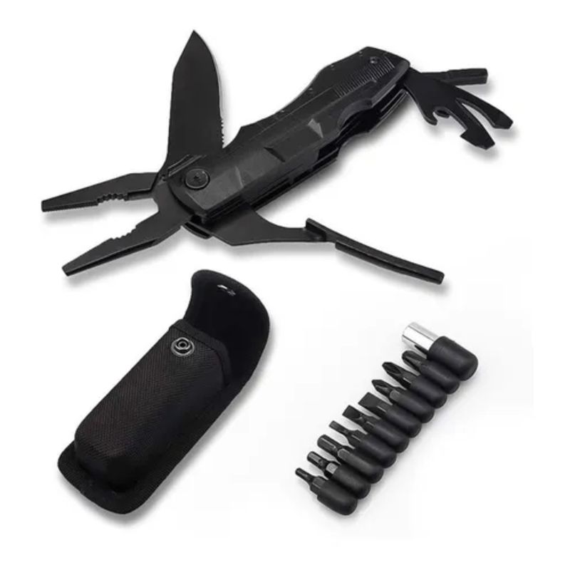 OEM - ALICATE Y CUCHILLO TACTICO MULTIUSO 16 EN 1 PARA CAMPING Y SUPERVIVENCIA