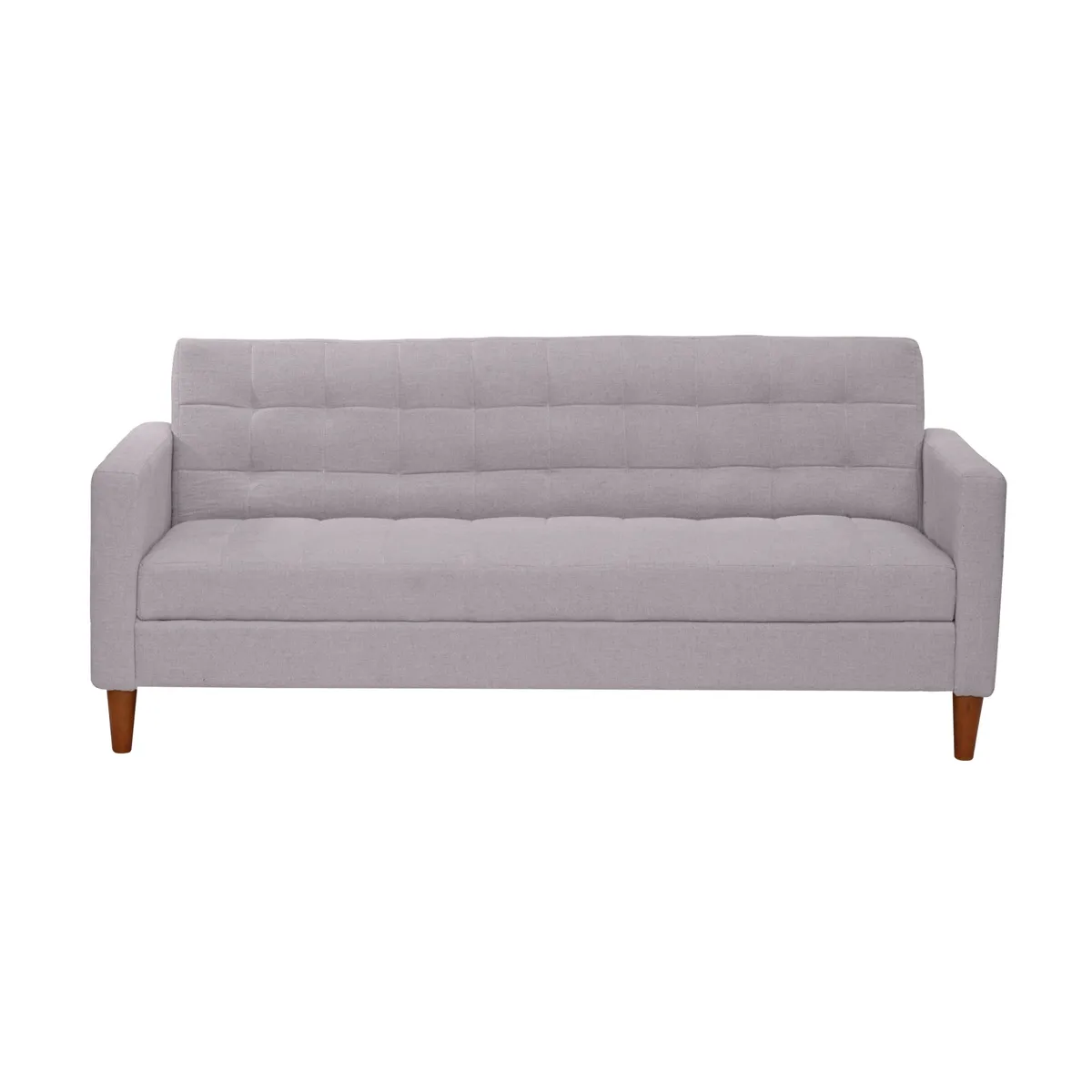 LATAM HOME - Futón Sofá Cama Genova Lino Gris Claro