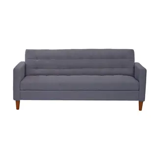 LATAM HOME - Futón Sofá Cama Genova Lino Gris Oscuro