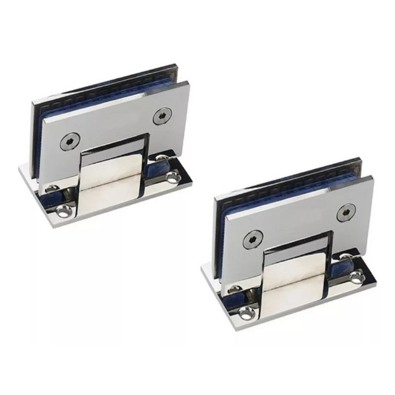 GENERICO - Bisagra Puerta Shower Vidrio 8 A 12m Muro.e A Vidrio 2un 90°