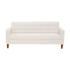 LATAM HOME - Futón Sofá Cama Genova Lino Blanco