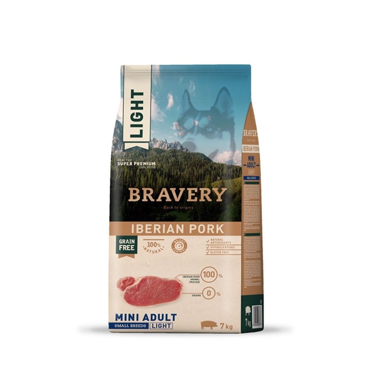 BRAVERY - Bravery Light Iberian Pork Mini Adult Small Breeds 7 kilos