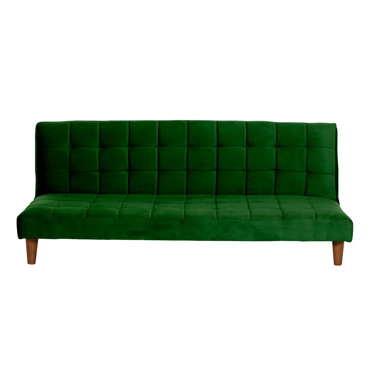 LATAM HOME - Futón Sofá Cama Turin Tela Velvet Verde