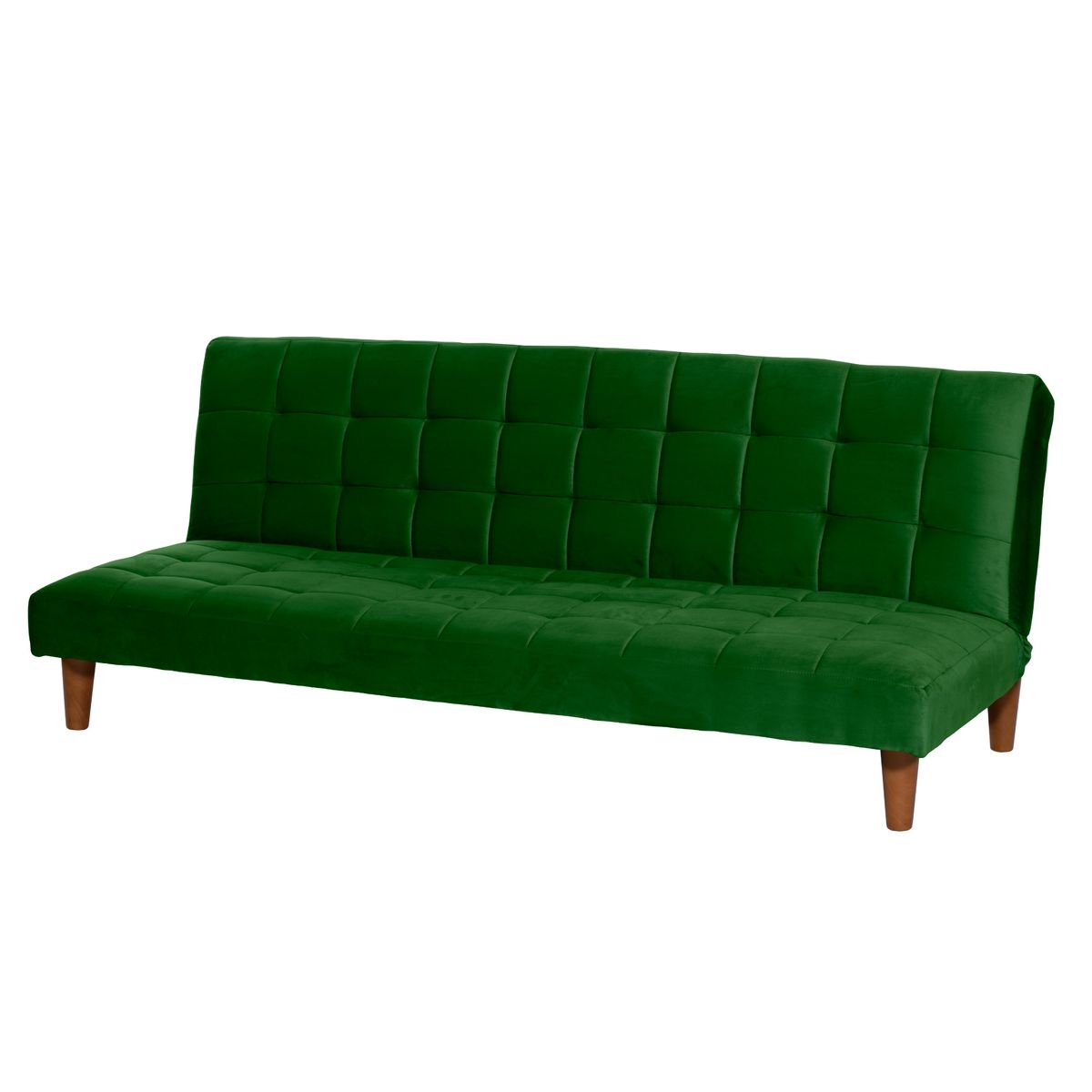 LATAM HOME - Futón Sofá Cama Turin Tela Velvet Verde