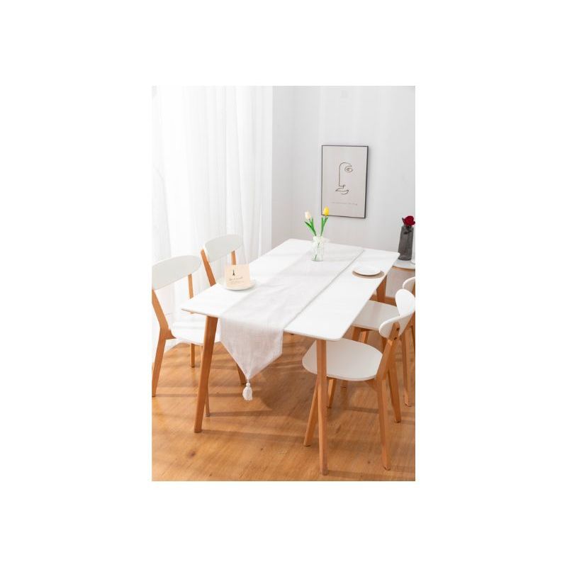 GENERICO - Camino de Mesa Rectangular - Color Crema 33 x 180 cm
