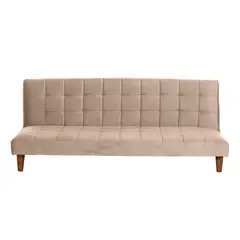 LATAM HOME - Futón Sofá Cama Turin Tela Velvet Beige