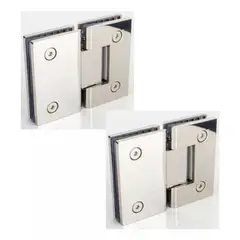 GENERICO - Bisagra Puerta Shower Vidrio 8 A 12m Vidrio A Vidrio 2un